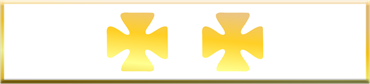Commendation Bar with 2 Maltese Crosses