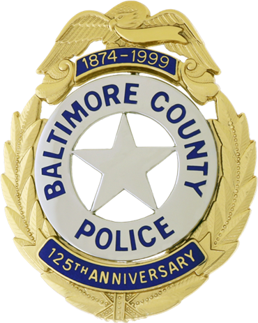 Round Badge with Reversed Enamel Panels and Applied Round Badge W/Star.