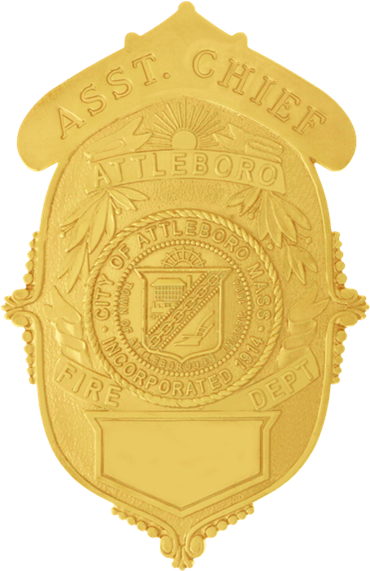 Attleboro Fire Department Shield Badge