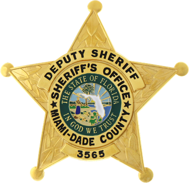 Miami Dade County Deputy Sheriff 5 Point Star Badge