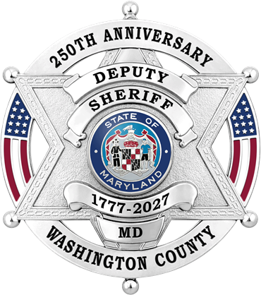 6 Point Star Badge with Outer Ring