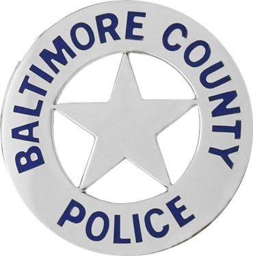 Baltimore County Police Circular Badge with a Five Point Star