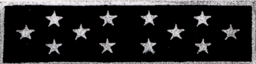1 Color Commendation Bar w/12 Stars