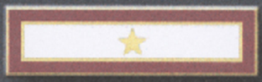 1 Star, 2 Section commendation bar