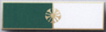 5 CROSSED HORNS, 2 Section Commendation Bar