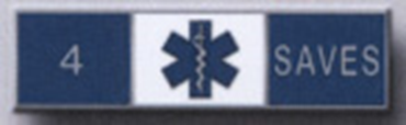 4 STAR OF LIFE SAVES, 4 Section Commendation Bar