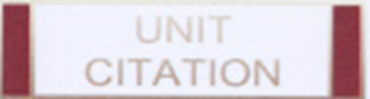 Three color service bar with UNIT/CITATION in center section
