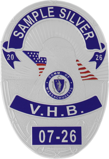 Flexbadge with eagle and full color flag in die