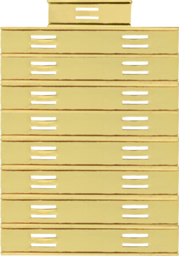 5/16" Customizable Slide Bar Holder Configuration for 17 Bars
