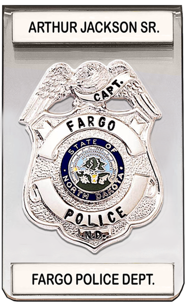 Clearview Pocket Badge Clip With Two Namebars